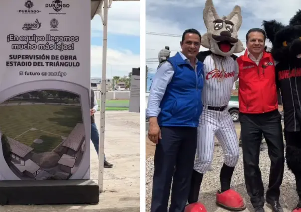 Caliente de Durango presente en la supervisión de obra del nuevo estadio de beisbol