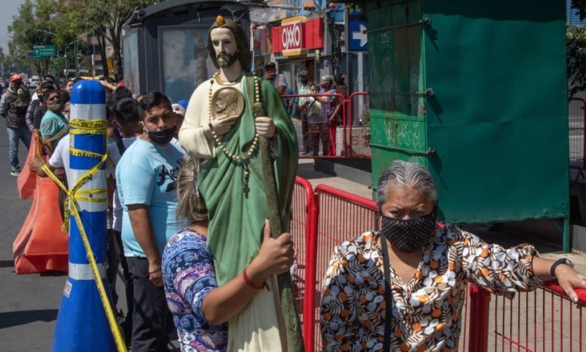 Devotos de San Judas Tadeo. Foto: Redes Sociales