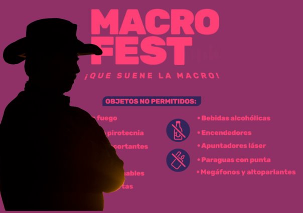 ¡Prepárate para el MacroFest! Objetos permitidos y prohibidos para disfrutar del evento