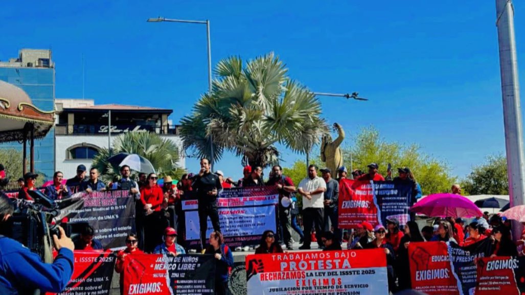 Reprochan maestros y maestras de Tamaulipas a su líder sindical por no apoyar protestas