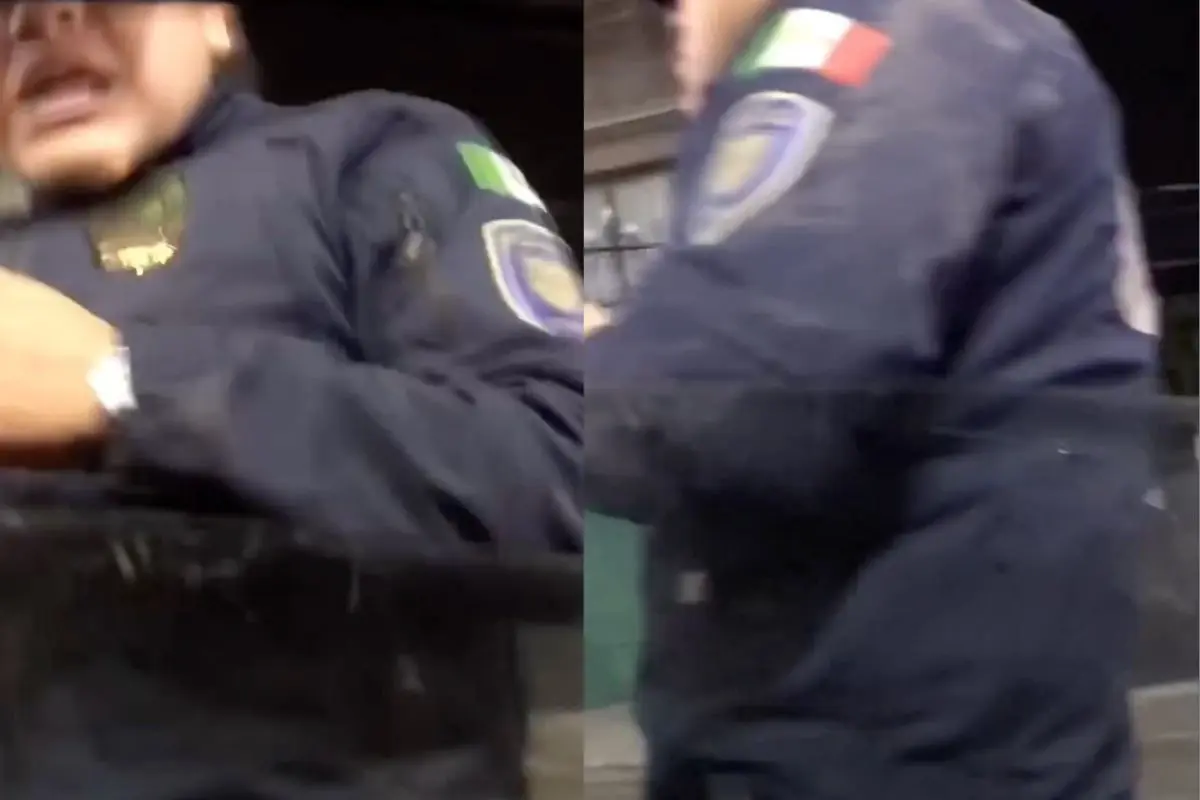 Policía de SSC-CDMX agrede a conductor en CDMX Foto: Captura de pantalla X (@TlalpanVecinos) I Canva