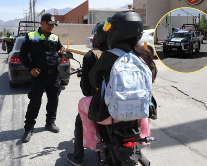 Realizan patrullajes preventivos en la colonia La Herradura en Saltillo