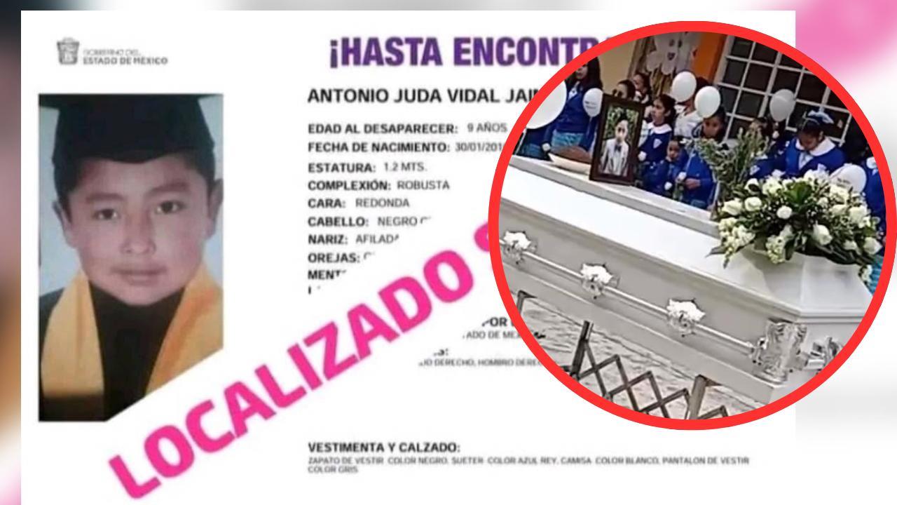 Dan último adiós a Toñito, niño asesinado en Tenango del Valle. Foto: RRSS