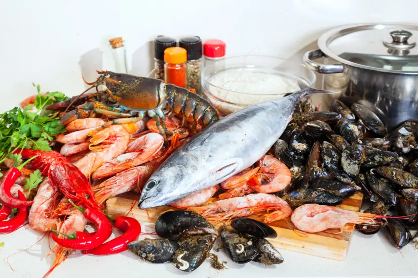 Mariscos. Foto: Freepik