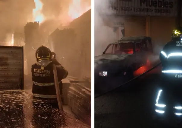 Varios incendios se dieron en la madrugada de este domingo en distintas partes de CDMX