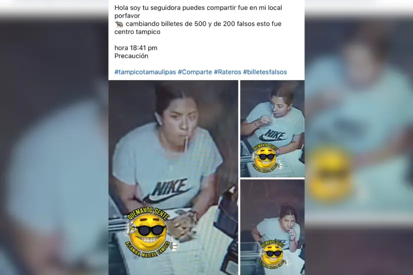 Denuncia de billetes falsos en redes sociales. Foto: Axel Hassel