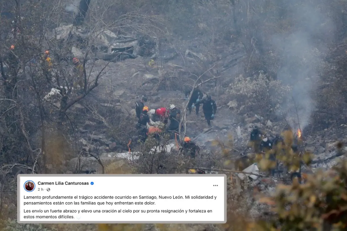 Carmen Lilia Canturosas expresa su solidaridad tras tragedia en Santiago, Nuevo León