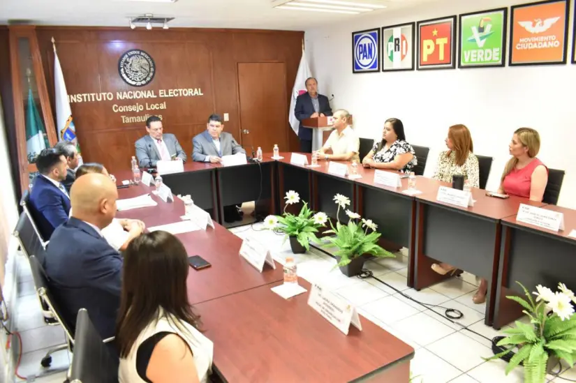 El Instituto Nacional Electoral (INE) trabaja en colaboración con la Secretaría de Seguridad Pública de Tamaulipas para crear mapas de riesgo en las próximas elecciones judiciales. Foto: Redes sociales 