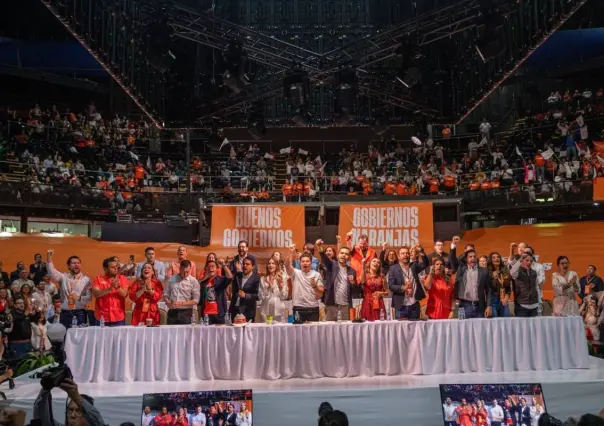 Máynez presenta a los posibles aspirantes a la gubernatura de NL para 2027