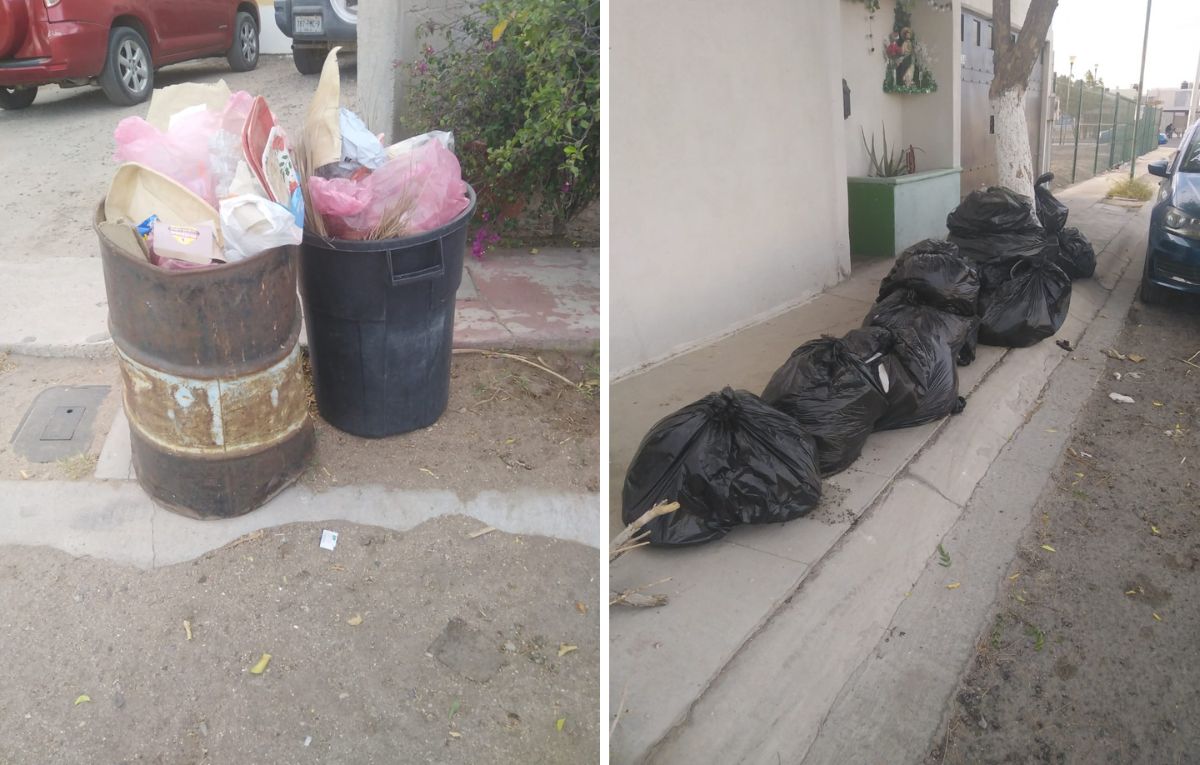 Recolección de basura interrumpida en La Paz por paro laboral; algunos sectores aún no reciben servicio. Foto: POSTA BCS