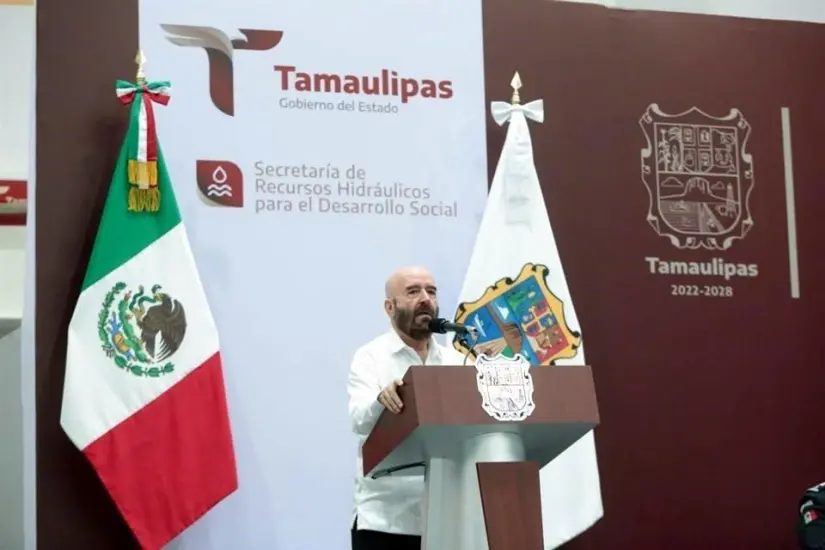 El secretario de Recursos Hidráulicos de Tamaulipas, Raúl Quiroga, advirtió que la falta de agua en la región norte se ha agravado debido a la prolongada sequía. Foto: Redes sociales