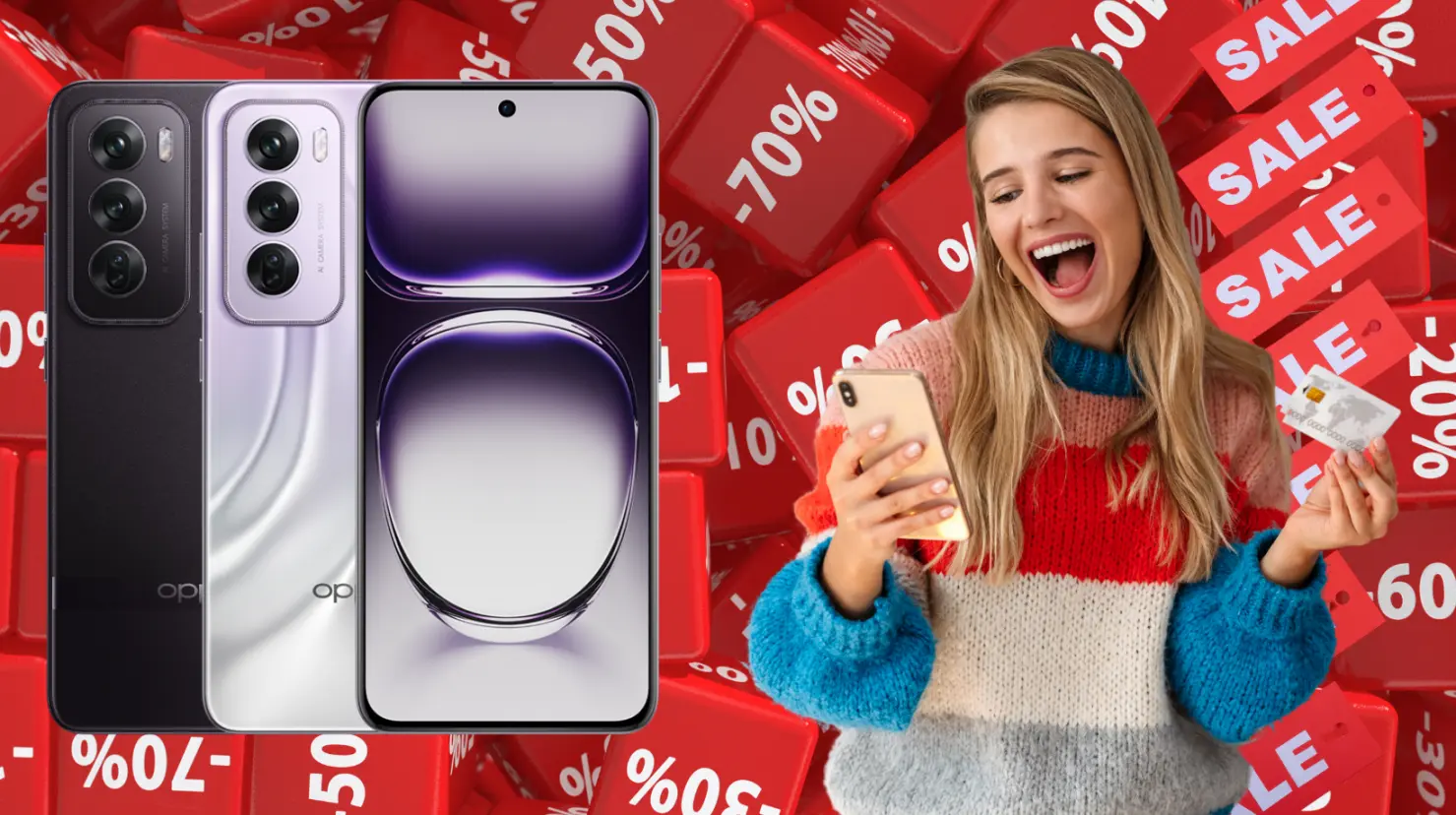 Liverpool tiene este celular OPPO con el 30% de descuento. Foto: Canva | OPPO.
