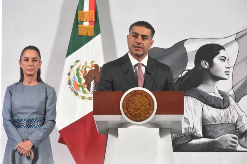 Claudia Sheinbaum y Omar García Harfuch. Foto: Enrique Pérez Huerta