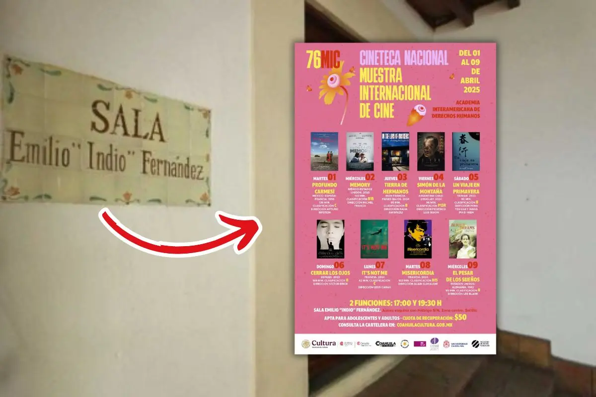 76 Muestra Internacional de Cine en Saltillo. Fotos de Secretaría de Cultura.