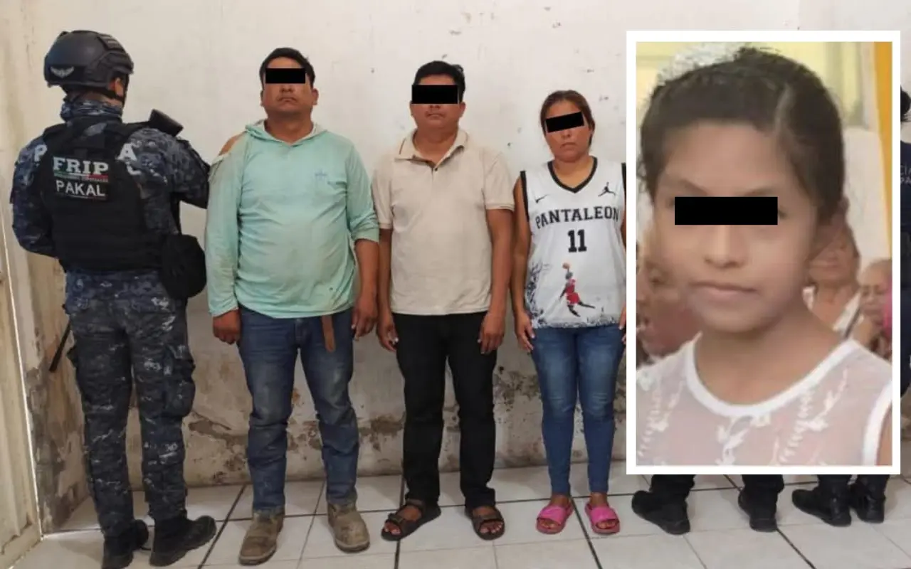 Responsables detenidos de Alison Perla. Foto: X (@GabyCoutino) / X (@FGEChiapas)