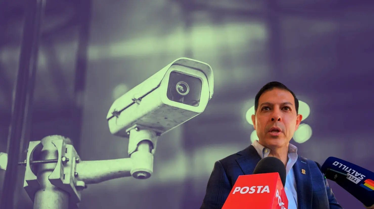 El rector Octavio Pimentel habló sobre la instalación de cámaras de vigilancia en los campus. (Fotografía: Marco Juárez | Canva)