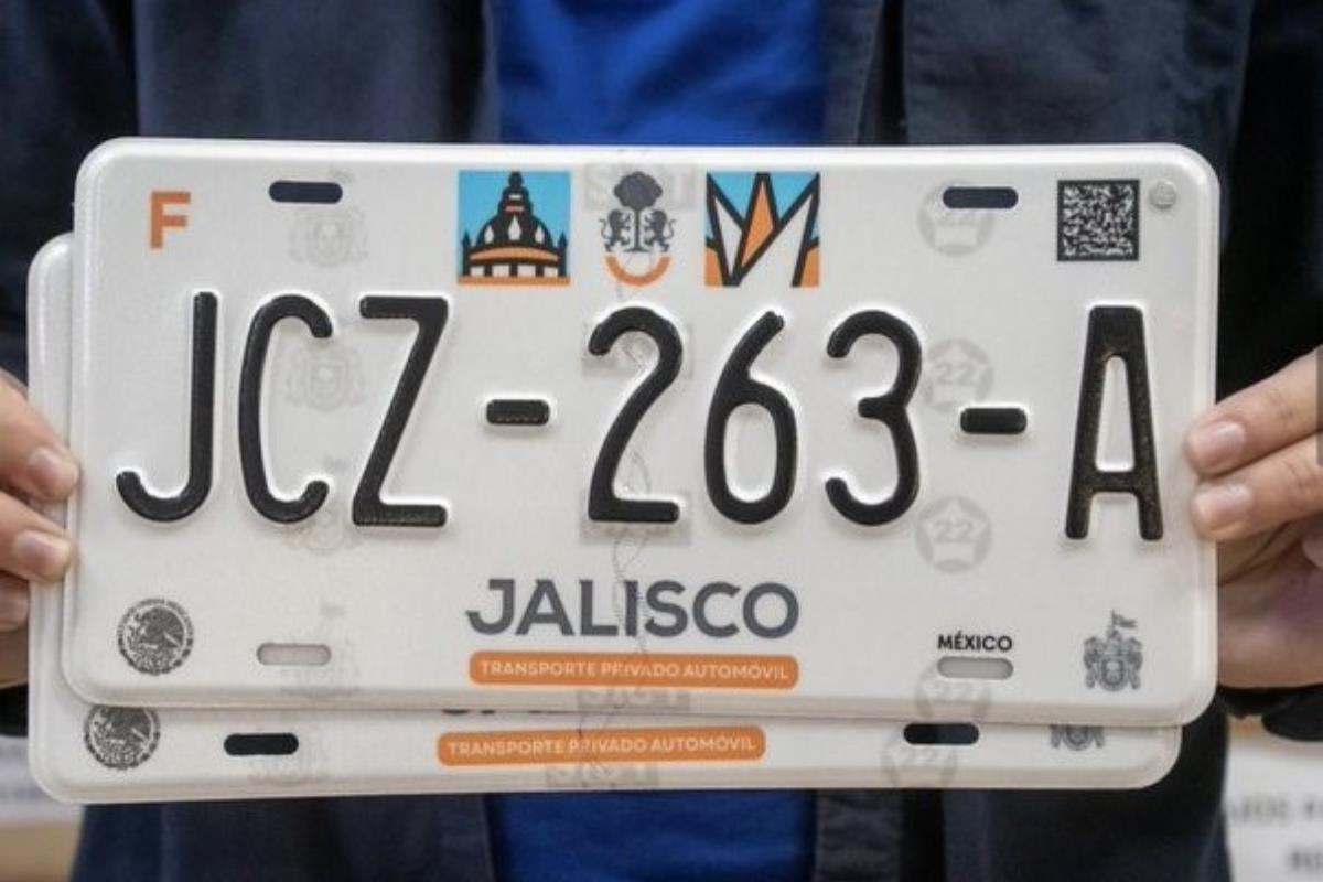 Placas vehiculares de Jalisco Foto: X(Twitter) @mafaldawario