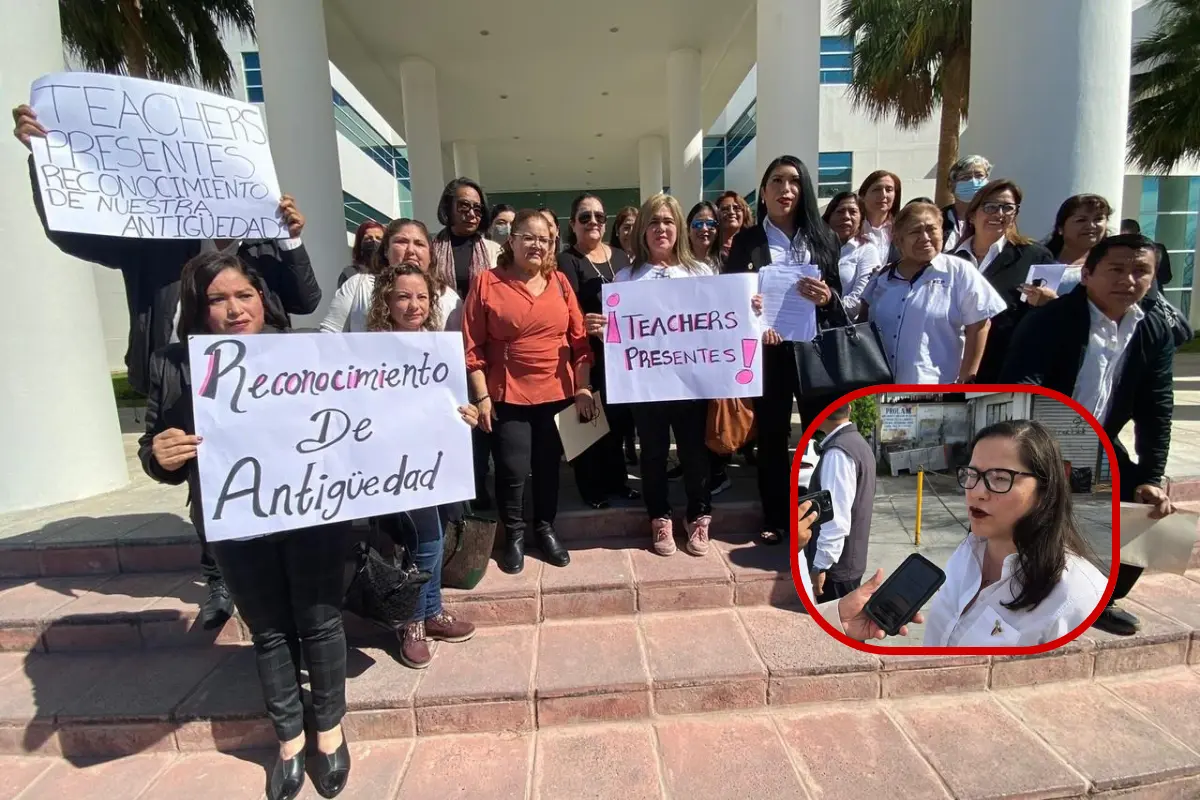 Las y los maestros seguirán peleando sus derechos de antigüedad | Foto: Perla Herrera