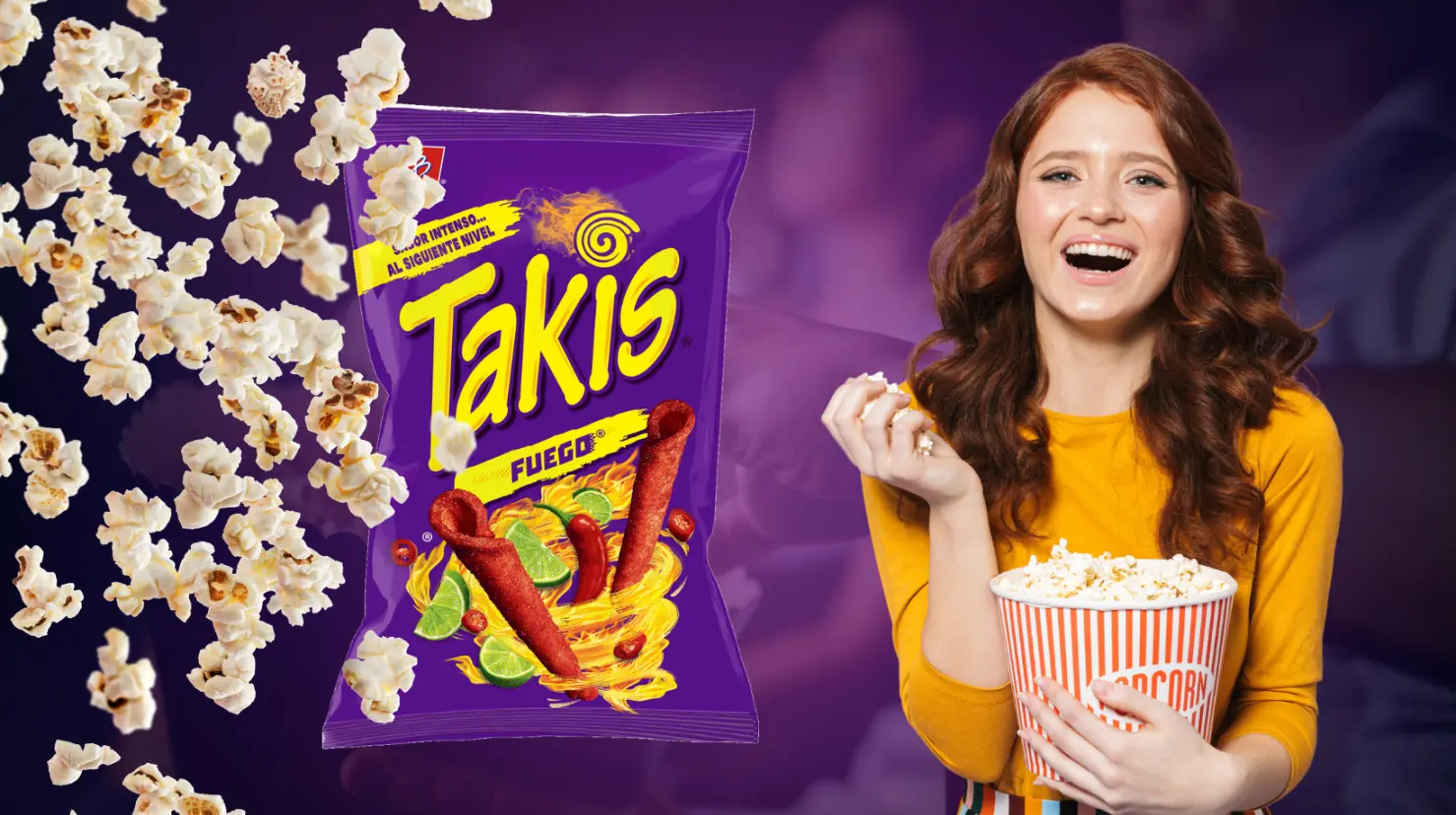 ¿Antojo de palomitas con Takis? Prepáralas como en el cine con esta receta. Foto: Canva.