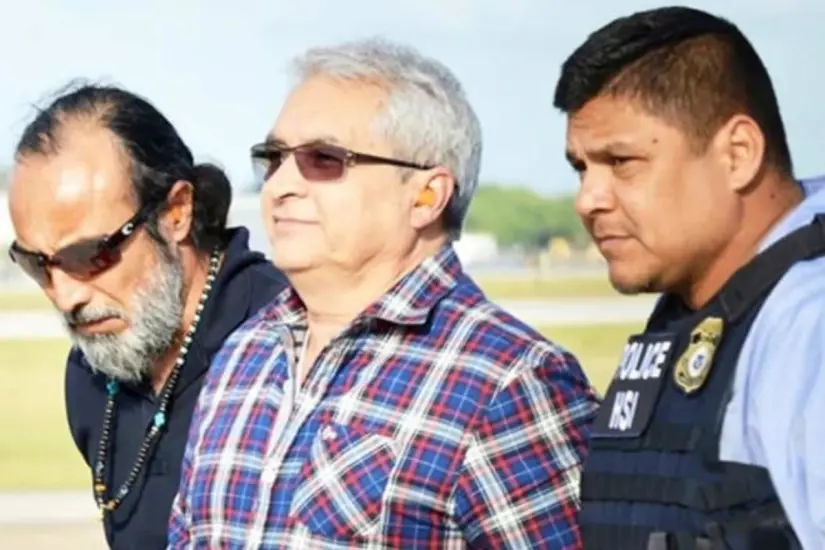 Extradición de Tomás Yarrington Ruvalcaba desde Italia, donde fue detenido por primera vez, hacia el sur de Texas. Foto: ICE