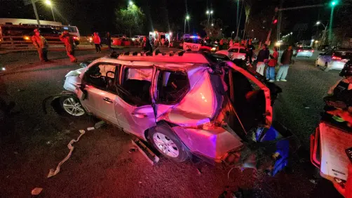 VIDEO | Impresionante accidente en el bulevar Guadiana deja 6 lesionados