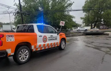 Gobierno de Guadalupe informa cierres viales por encharcamientos en principales avenidas del municipio