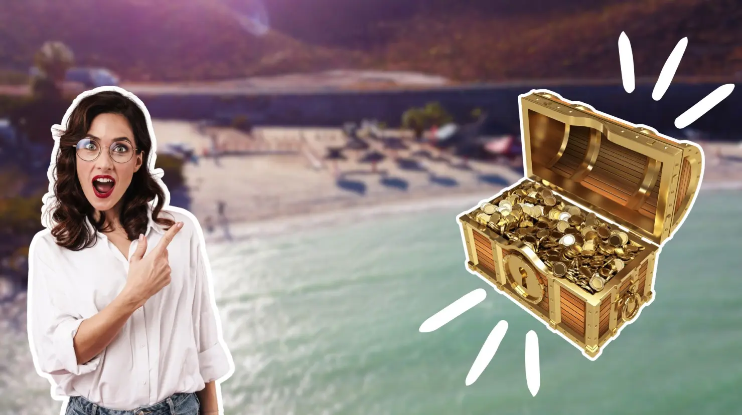 Se dice que piratas holandeses escondieron cofres de perlas en esta playa, inspirando su nombre. Foto 1: Turismo La Paz | Foto 2 y 3: Canva