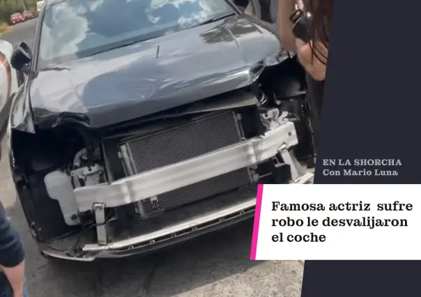 Famosa actriz sufre robo: le desvalijaron el coche