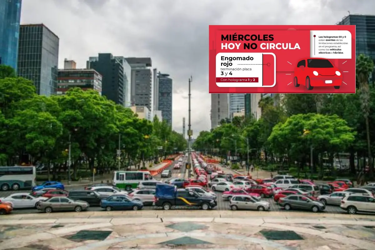 Glorieta en reforma CDMX y logo megalópolis. Foto: somosnews y @megalópolis | Canva