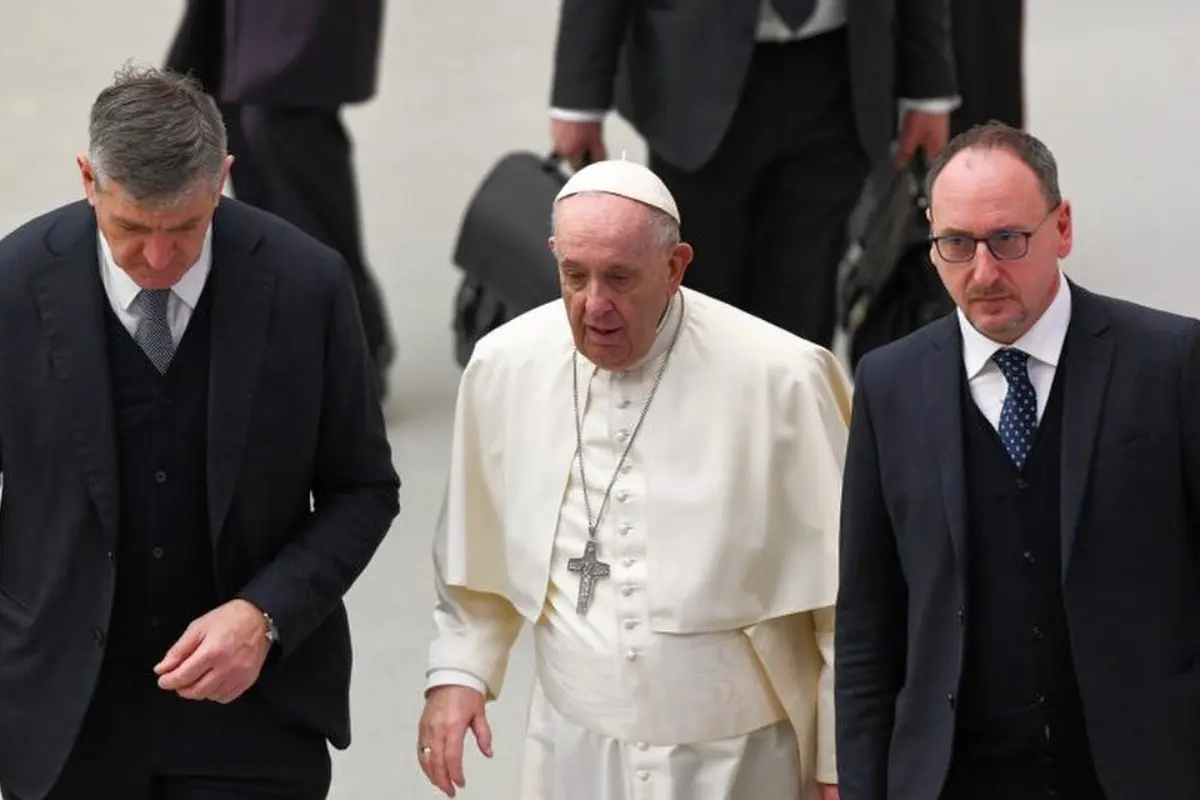 Papa Francisco y Massimiliano Strappetti Foto: X(Twitter) @VatiVision