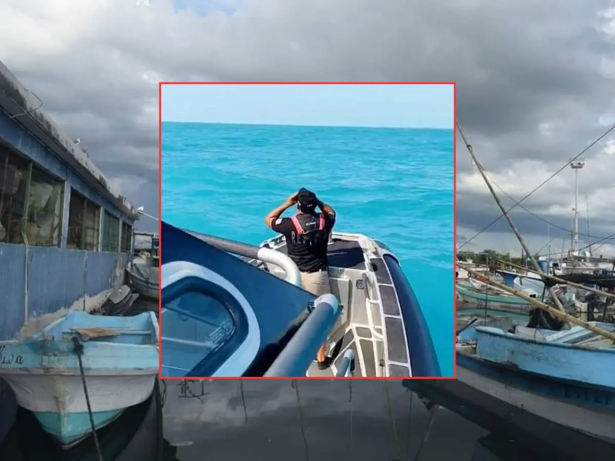 4 pescadores yucatecos fueron reportados como desaparecidos luego de que la embarcación en la que navegaban zarpara la noche del lunes.- Fuente SSP