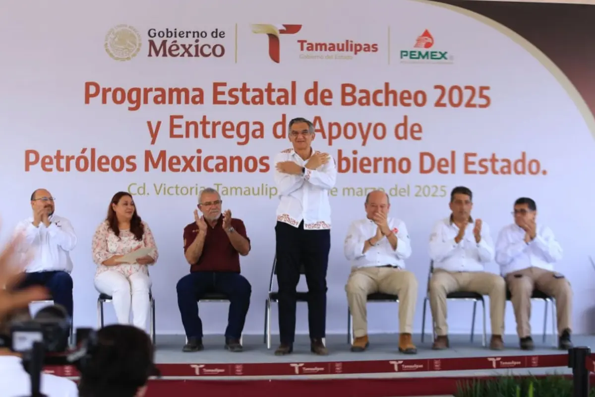 Se activa el programa Estatal de Bacheo 2025 en ciudad Victoria | Foto: gobierno de Tamaulipas