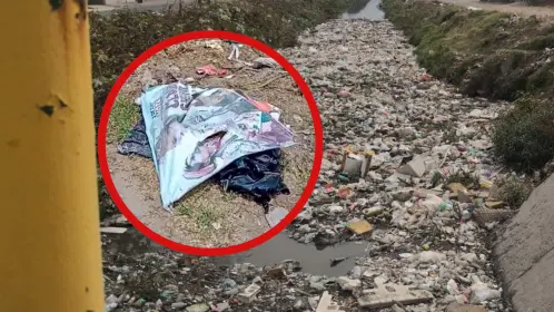 Hallan restos humanos en bolsas negras en el canal de Cartagena en Ecatepec