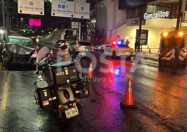 VIDEO | Choque carambola en Gonzalitos deja heridos y provoca cierre