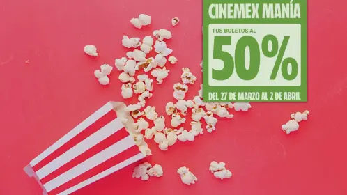 Cinemex Manía 2025: estos son los cines de Coahuila con la promo