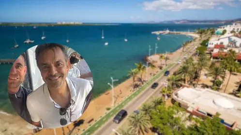 ¿Qué hacía Eugenio Derbez en La Paz? Foto en panadería se vuelve viral