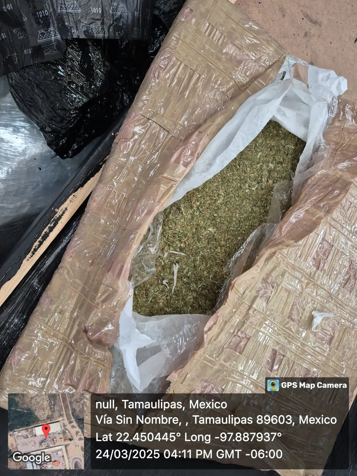 Una vez detectado el cargamento, la droga fue asegurada y puesta a disposición de la Fiscalía General de la República. Foto: Redes Sociales