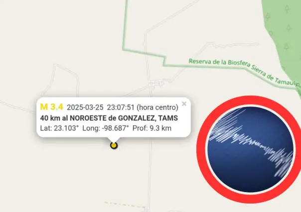 Un nuevo sismo se registró en este municipio de Tamaulipas