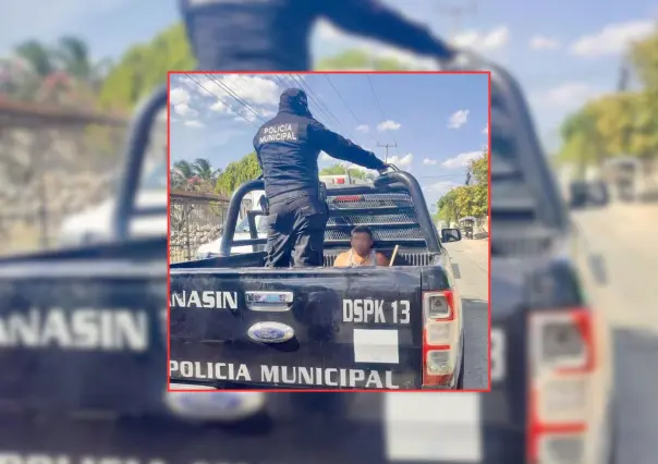 Detienen a sujeto que agredió con un machete a una persona por estacionarse frente a su casa en Kanasín