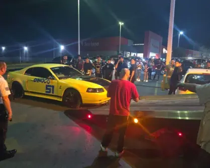 Liberan autos tras pagar multas  por evento ilegal de arrancones en Santa Catarina
