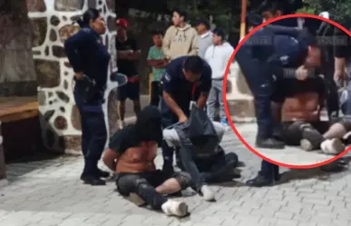 Vecinos de Otumba golpean a ladrones de moto y los entregan a la policía