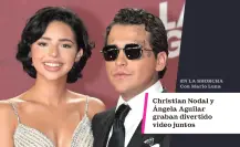 Christian Nodal y Ángela Aguilar graban divertido video juntos