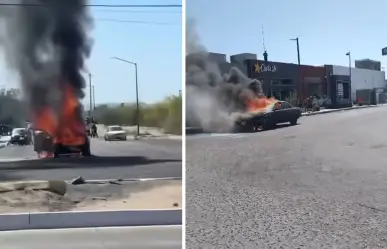 Incendio de carro sorprende a conductores en La Paz: ocurrió cerca de Carls Jr Forjadores