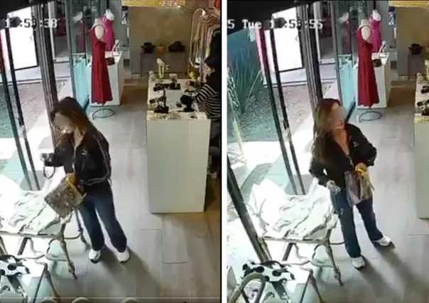 VIDEO | Captan a mujer presuntamente robando collar en Jardines del Pedregal en CDMX