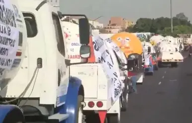 Gaseros del Edomex se movilizan hacia CDMX: exigen fin al huachigas