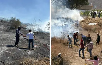 Incendio consume jardín botánico de la Narro al sur de Saltillo