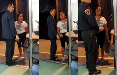 VIDEO | Mujer escupe a usuaria del Metro CDMX durante pelea