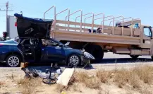Accidente automovilístico en la carretera Transpeninsular deja al conductor gravemente herido