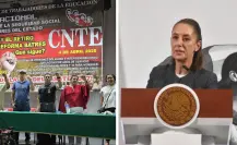 CNTE anuncia paro, Sheinbaum responde: “Está abierto el diálogo”