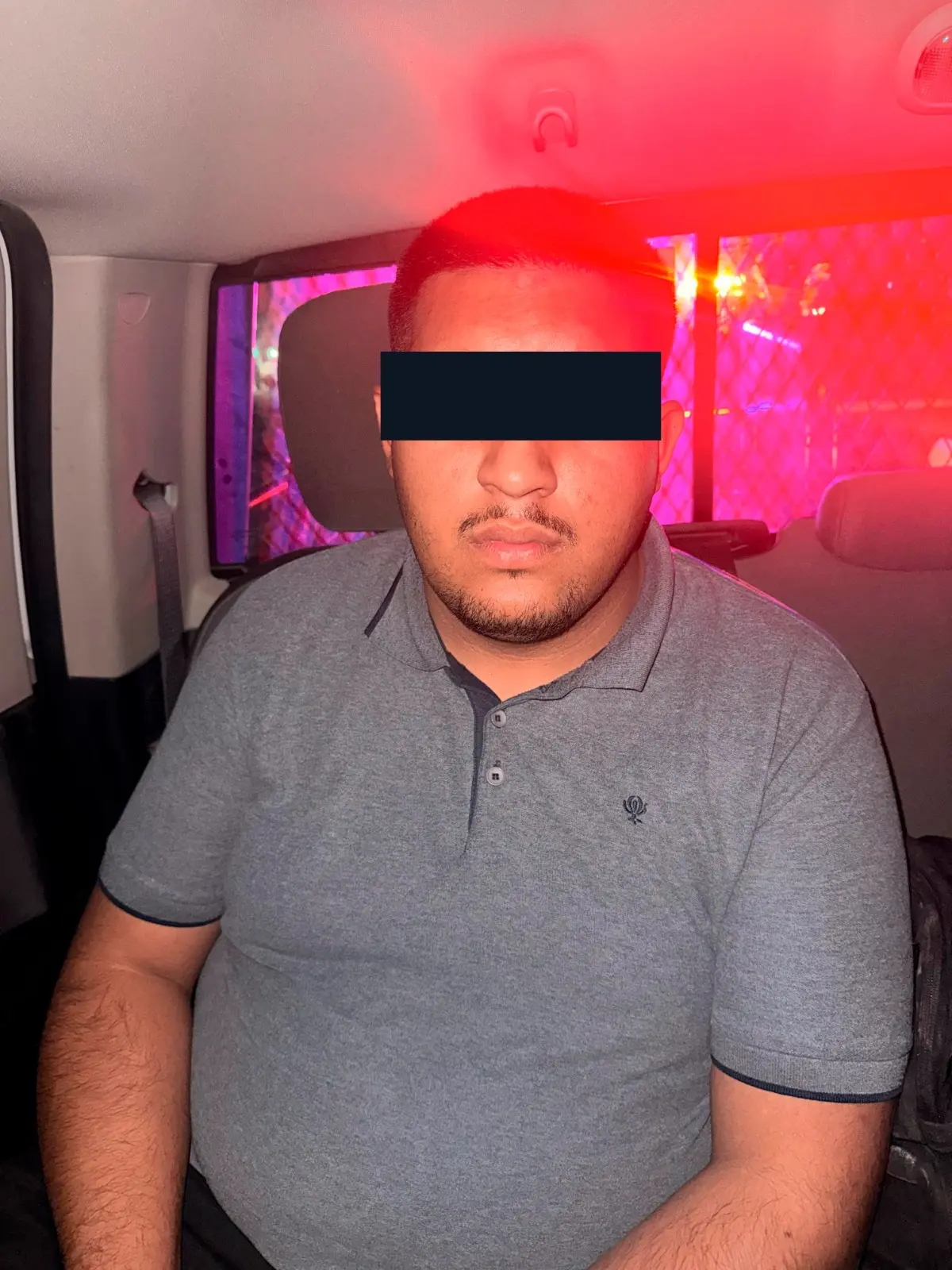 Chofer de la empresa DM Control detenido en Saltillo / Foto:  Comisaría de Seguridad 